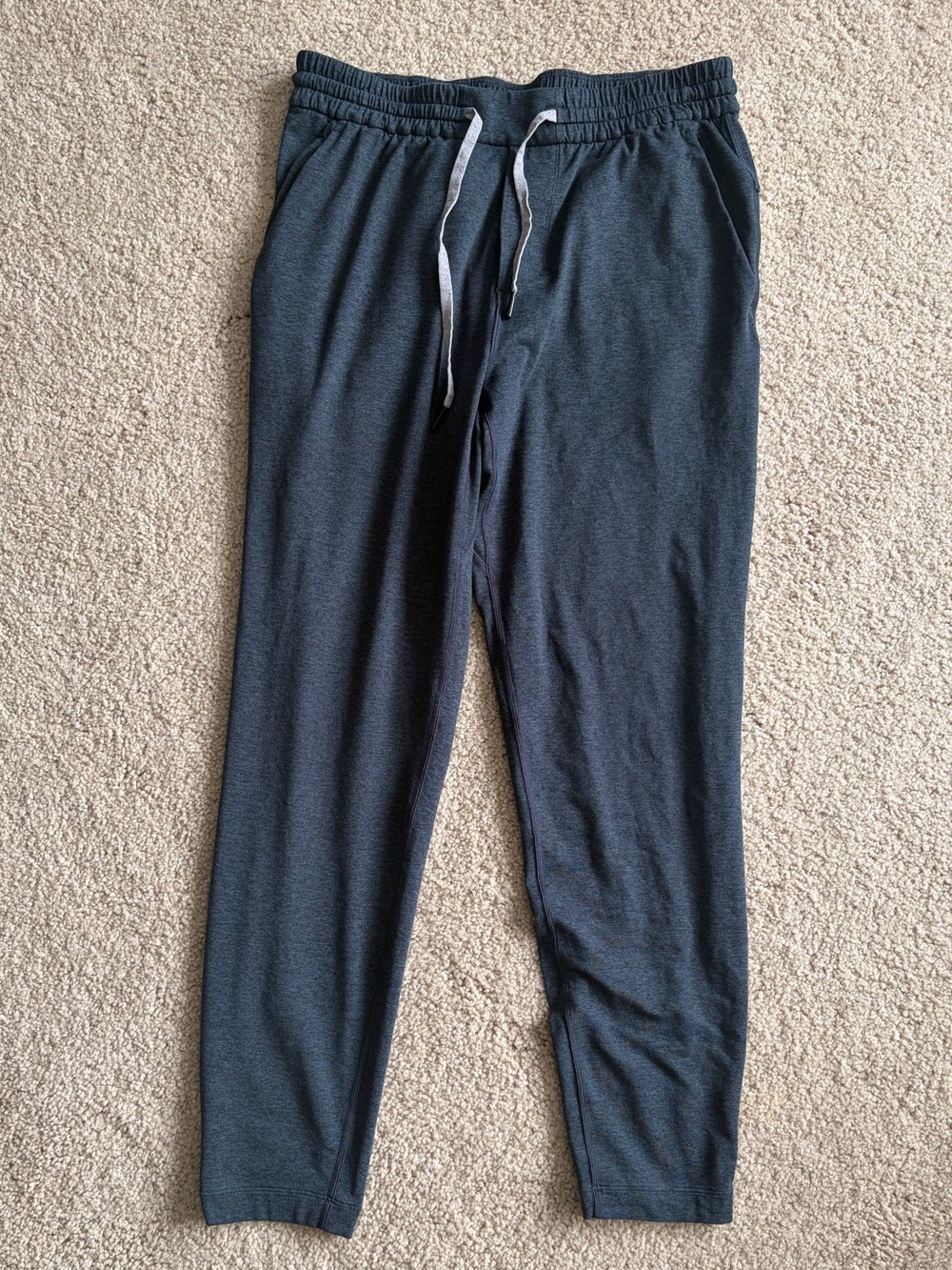 Lululemon Pants Mens navy Blue City Sweat Jogger cuffed LM5ARES size medium